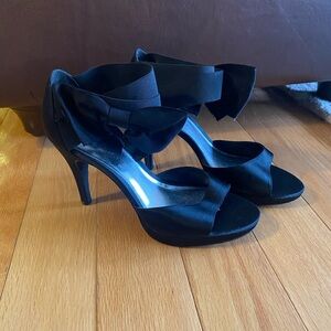 Metaphor Elegant Black Women's Heels with bow